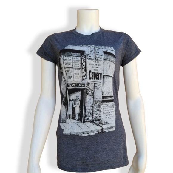 THE BEATLES CAVERN CLUB UK Liverpool Graphic Tee S M Artist  Rock Band Shirt - Picture 2 of 16